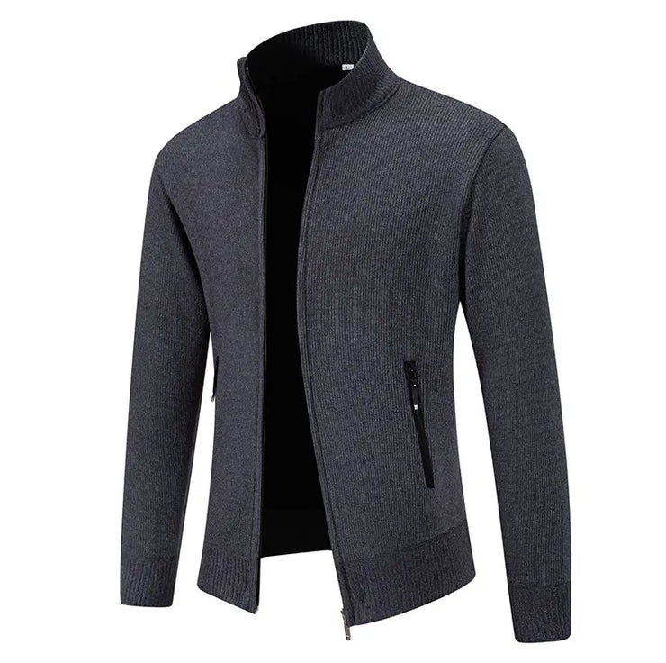 Winter Casual Slim Zipper Cardigans Knitting Jacket