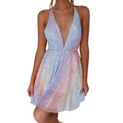 LUXARY SLEEVLESS BACKLESS CLUB WEAR SKIRT
