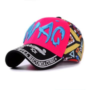 Parent-Child Cartoon Embroidery Letter SunShade Baseball Cap