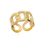 Luxury Double Bead Ball Ring  by DARK