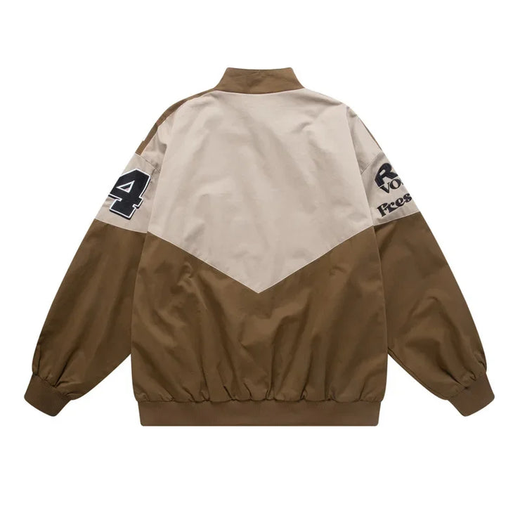 new American retro high street motorcycle jacket