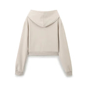 Autumn Women Cropped Cotton Sweatshirt