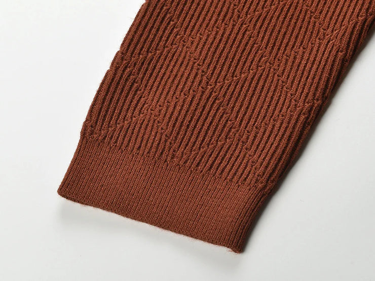 Luxury French  Commuter Round Neck Dress