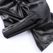 DESIGNER MENS LEATHER HIGH STREET  BLACK TROUSER