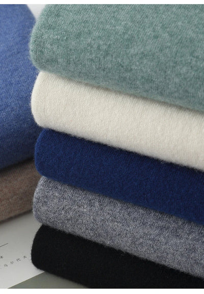 Merino Wool Cardigans Men Lapel Pullover sweatshirt