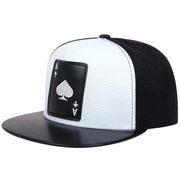 Hip Hop baseball Cap poker embroidery personalized Hat