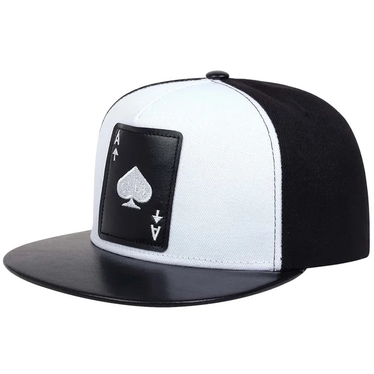 Hip Hop baseball Cap poker embroidery personalized Hat