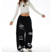 American street hip-hop jazz graffiti hanging denim