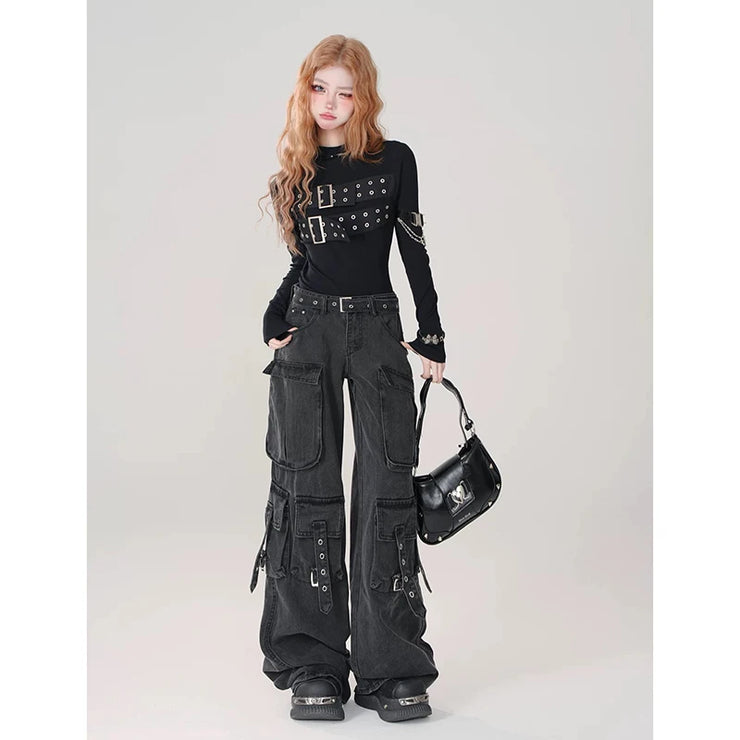 Vintage Y2k Japanese Streetwear Design Cargo