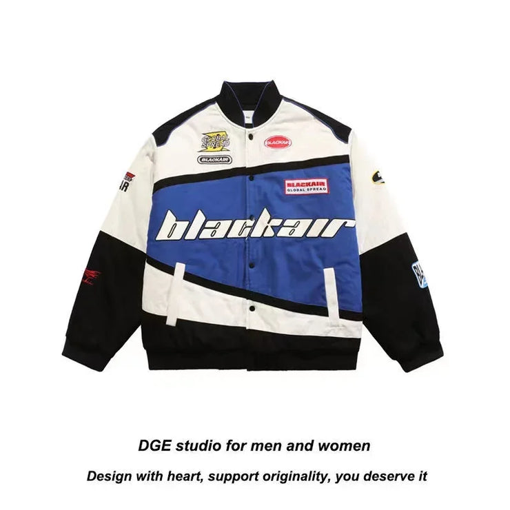 new American retro high street motorcycle jacket