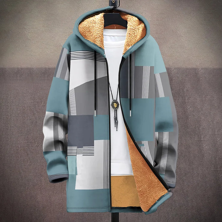 White porcelain art  graphic design  printed thick jacket
