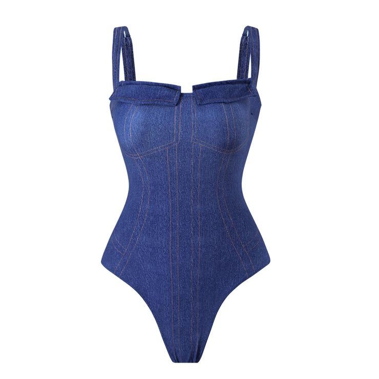Women's Royal Blue Denim Suit