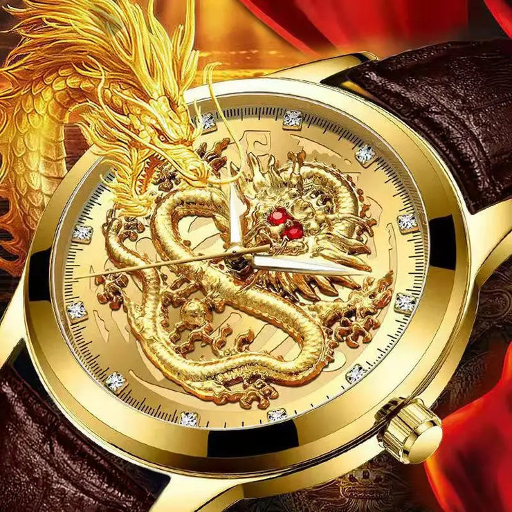 men's leisure belt quartz luminous watch