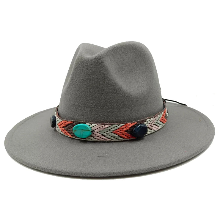 Hand sewn Fedoras adjustable unisex hat