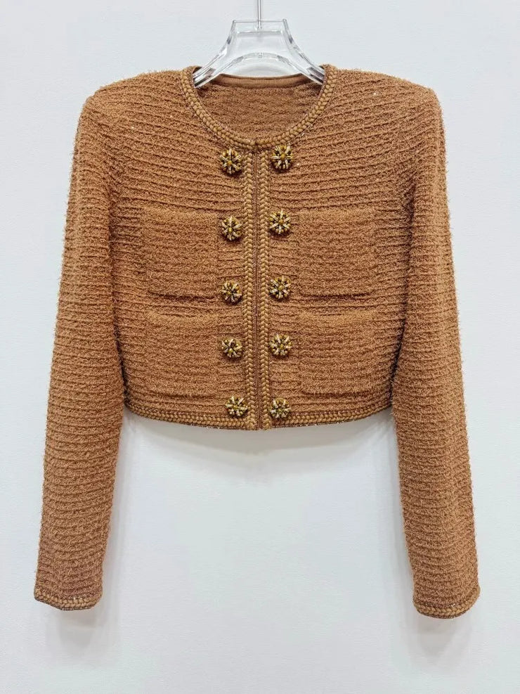 Luxury Knitting Cardigans Set
