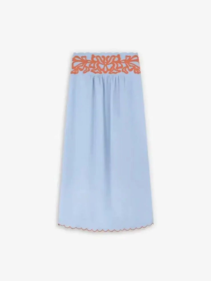 New Luxury European And American Style Elegant Embroidered Skirt Set