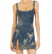 Luxury slim Fit Vestidos Printed Party Wear