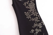 Luxury Stretch Knit Sequins Sweetheart Neckline Wide Shoulder Straps Long Dress