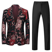 Luxury partywear Slim Fit Jacquard Blazer and Pants