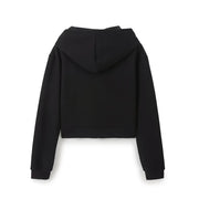 Autumn Women Cropped Cotton Sweatshirt