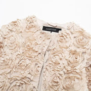 Women's Long Sleeve Flower Decorative Jacket