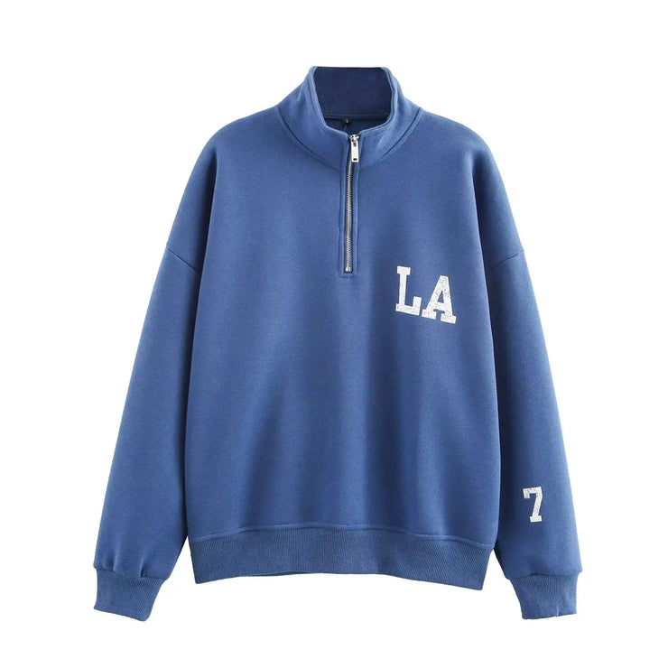 Elegant sweatshirt and trouser set