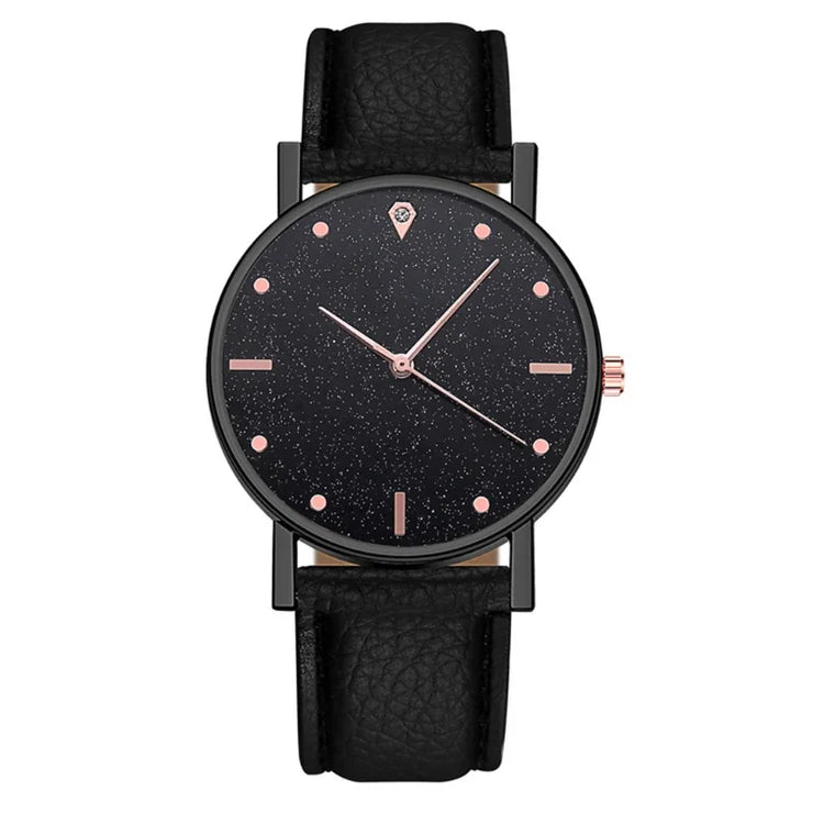 Quartz luxary leathered Wristwatch