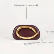 Luxury Gold metal Closure Clutch Bag