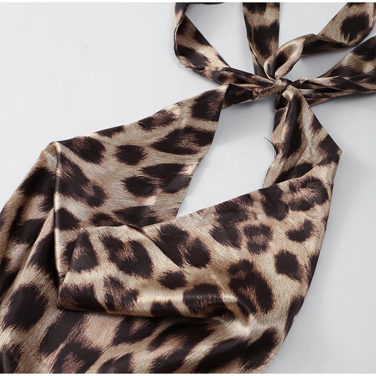 Sexy Leopard Printed Dangling party Wear