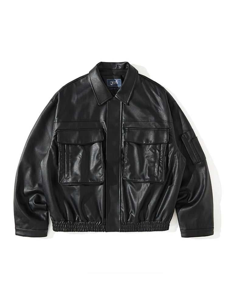 Mauroicardi  Vintage Cool Black Brown Soft leather jacket