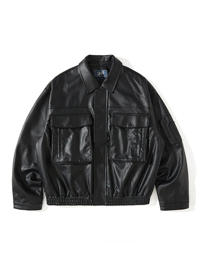 Mauroicardi  Vintage Cool Black Brown Soft leather jacket