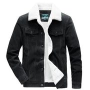Winter Zipper  Velvet Overcoat Corduroy Men's