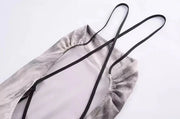 Sexy Spaghetti Straps Tie Dye Party Wear