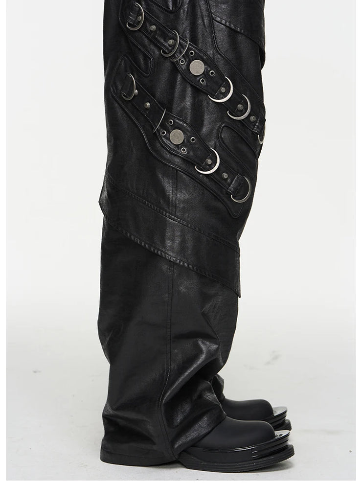 COOL LUXARY PU LEATHRED MOTORCYCLE PANT