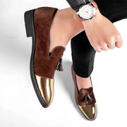 DESIGNER VELVET TASSELS LOAFERS FOR MEN
