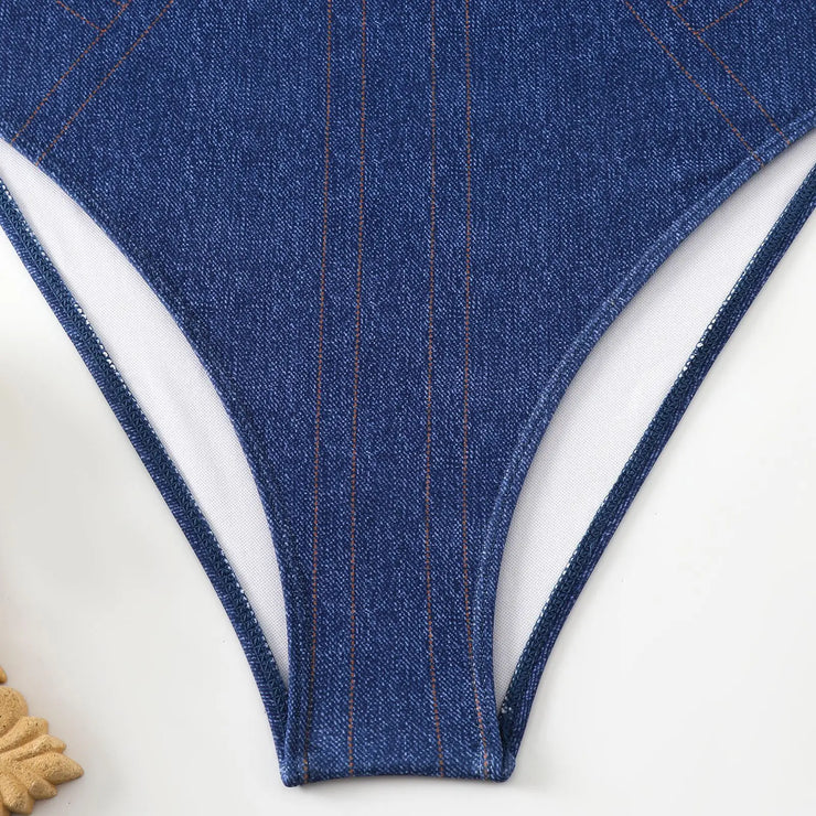 Women's Royal Blue Denim Suit