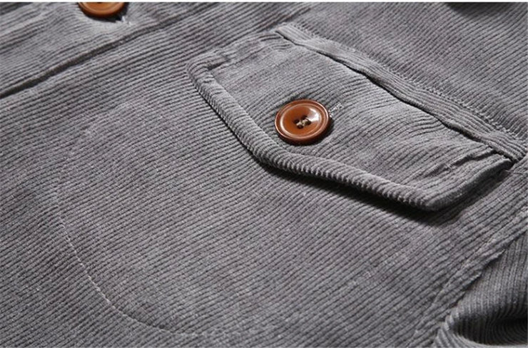 corduroy velvet casual cotton jacket