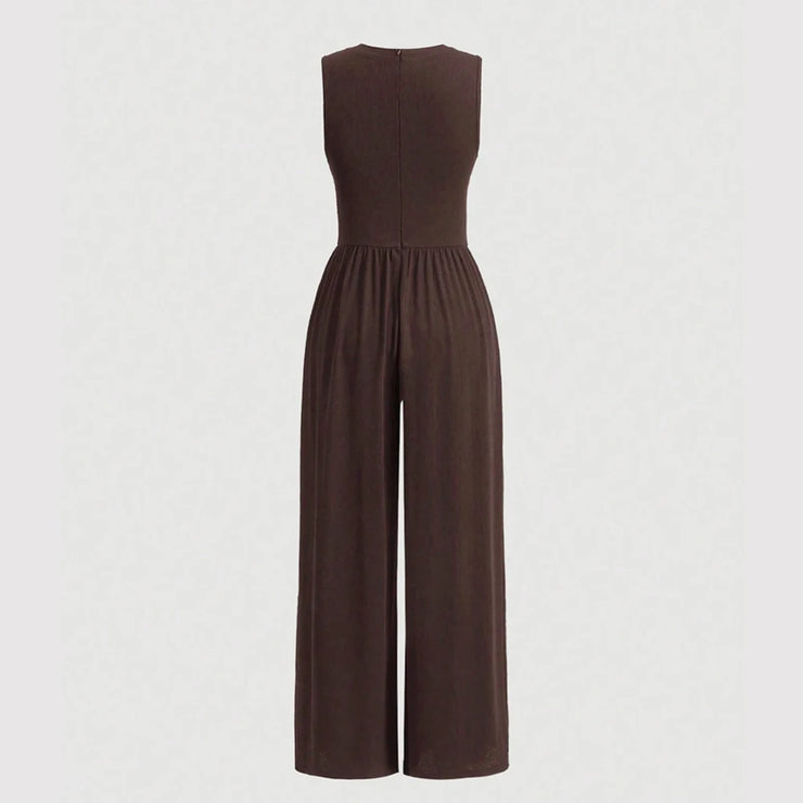 Mia Muse Women's Sleeveless  Jump Suit