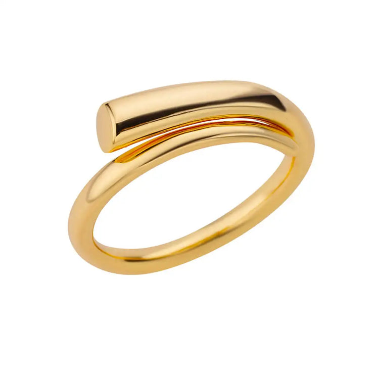 Luxury Double Bead Ball Ring  by DARK