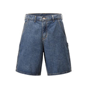 FOG DRIFT SUMMER SIMPLE  CASUAL LOOSE ZIPPER SOLID SHORT