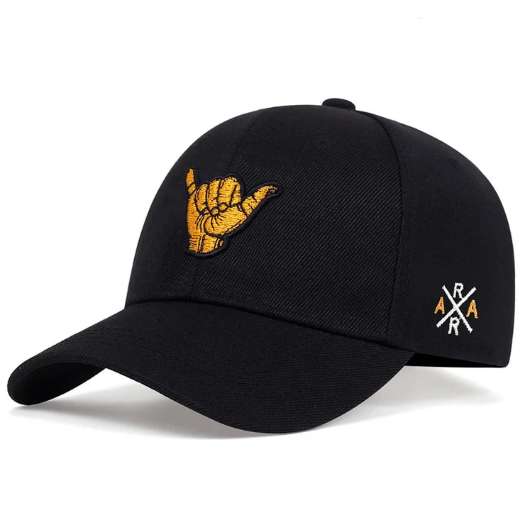 finger  cotton embroidery baseball cap