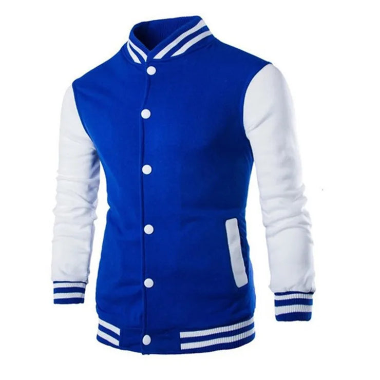 Slim Fit College Varsity Jacket for Men