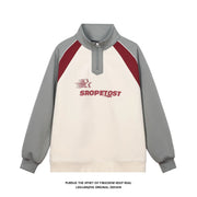 Men's High Street Half Zip Stand Up Sweatshirt