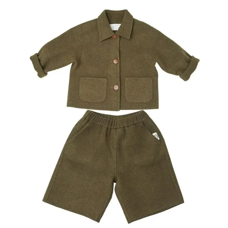 RETRO CLASSIC KOREAN STYLE TWO PIECE CHILDREN'S WEAR