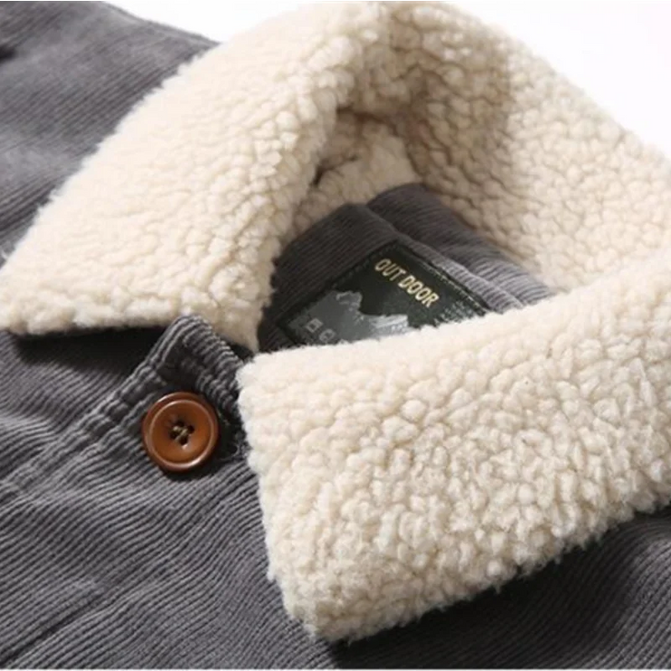 corduroy velvet casual cotton jacket