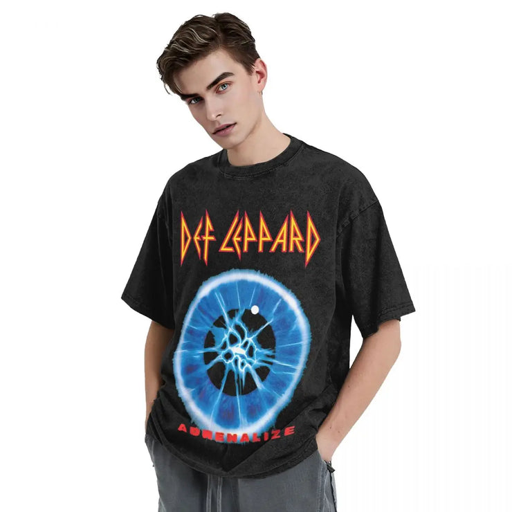 Heavy Metal Leparded Music T Shirt