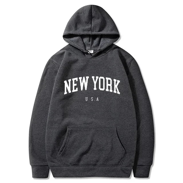 Men Women New York Printed Graphic Sweatshirt