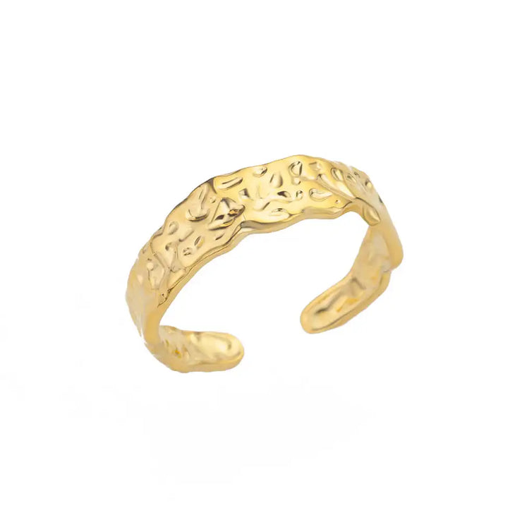 Luxury Double Bead Ball Ring  by DARK