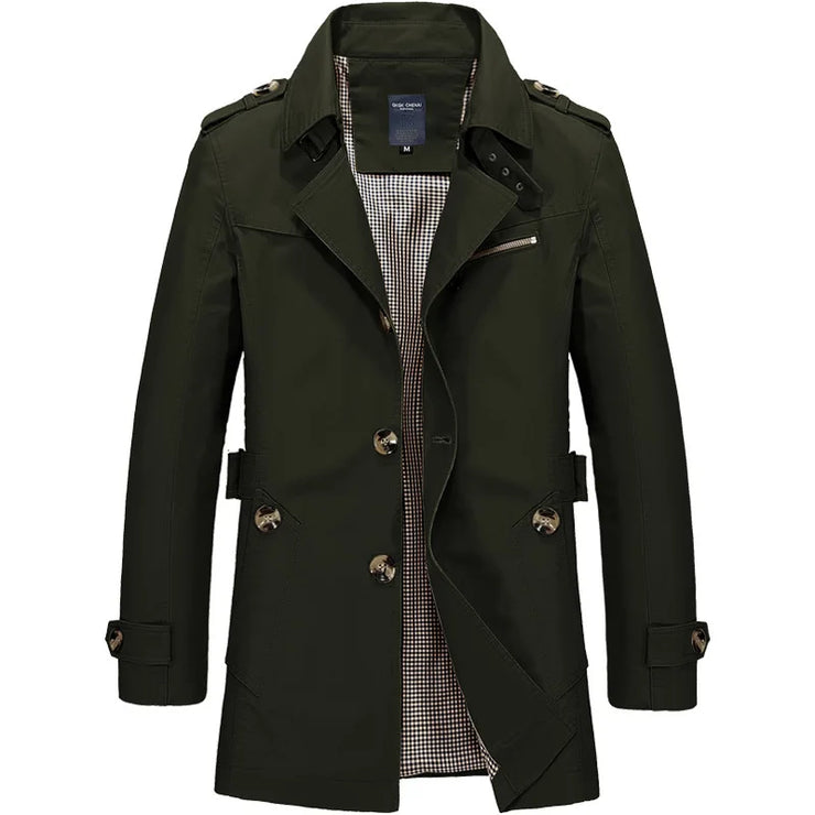 New Fashion Casual Cotton Trench Coat