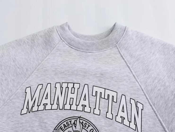 Printed Long Sleeve Sweatshirt / jogger